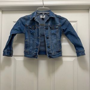 Gender-Neutral Cotton Non-Stretch Jean Jacket for Kids Size XS